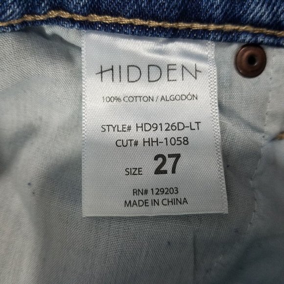 HIDDEN Los Angeles Distressed Logan Pleat Dad Jeans Womens Size 27 - Picture 5 of 5